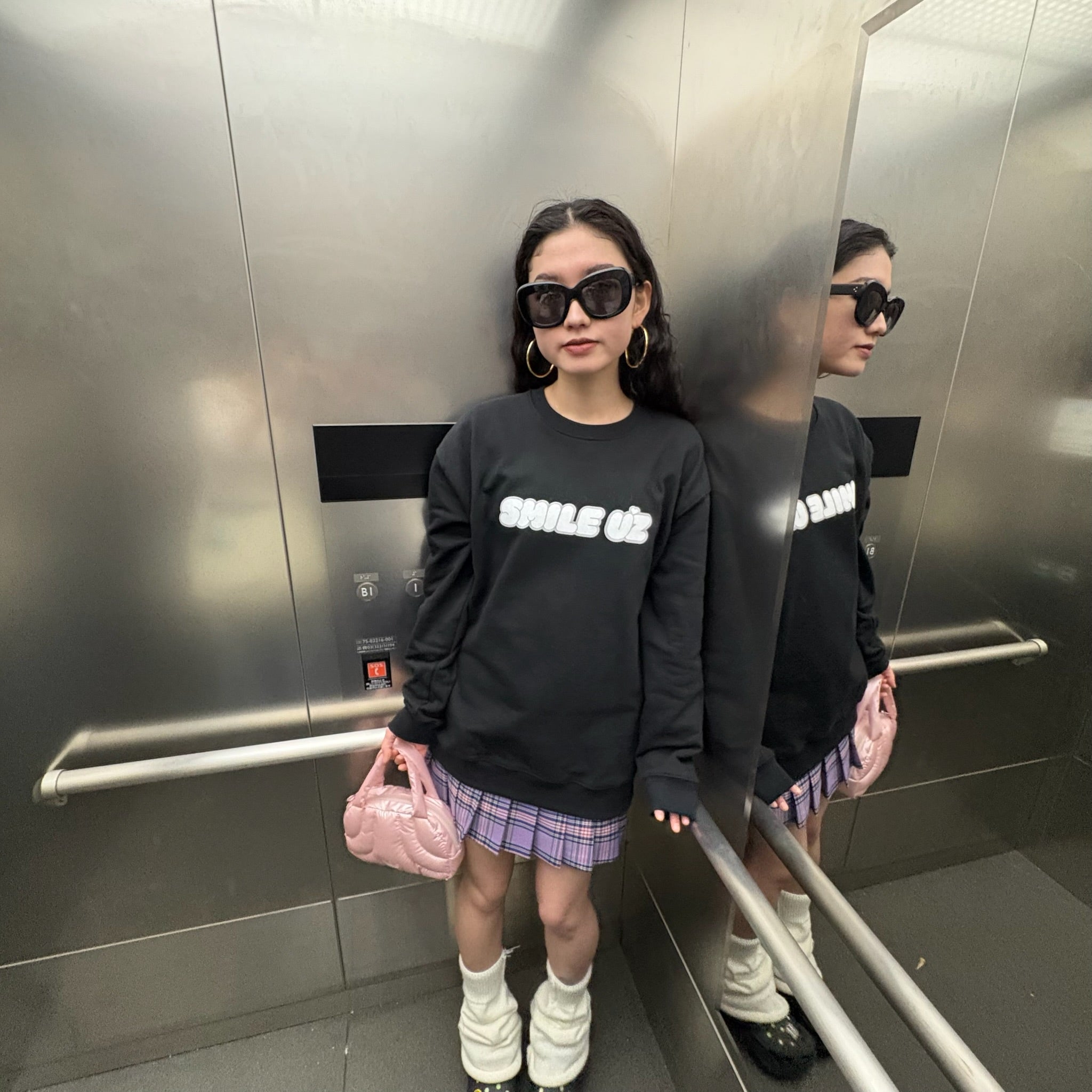 U'Z front back logo sweat